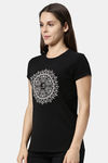 Enamor Relaxed Top - Jet Black W Mandala — thumbnail 2