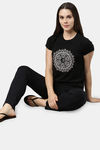 Enamor Relaxed Top - Jet Black W Mandala — thumbnail 4
