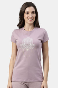 Mauve Pink Hamsa Graphic