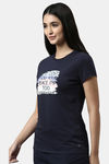 Enamor Relaxed Top - Navy Peace Graphic — thumbnail 2