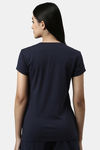 Enamor Relaxed Top - Navy Peace Graphic — thumbnail 3
