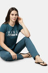 Enamor Relaxed Top - Teal W Mind — thumbnail 4