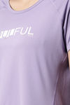 Enamor Anti Microbial Relaxed Top - Chalky Violet Soulful Graphic — thumbnail 5