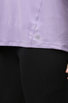 Enamor Anti Microbial Relaxed Top - Chalky Violet Soulful Graphic — thumbnail 6