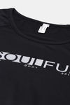 Enamor Anti Microbial Relaxed Top - Jet Black Soulful Graphic — thumbnail 6