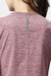 Enamor Anti Microbial Relaxed Top - Burgundy Mel W Matrix Ref — thumbnail 7