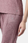 Enamor Anti Microbial Relaxed Top - Burgundy Mel W Matrix Ref — thumbnail 8