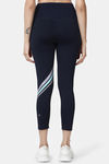 Enamor Hugged Leggings - Navy W Stripe Graphic — thumbnail 3