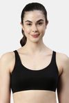 Enamor Low Impact Sports Bra - Black — thumbnail 1