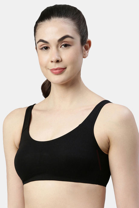 Enamor Low Impact Sports Bra - Black — image 2