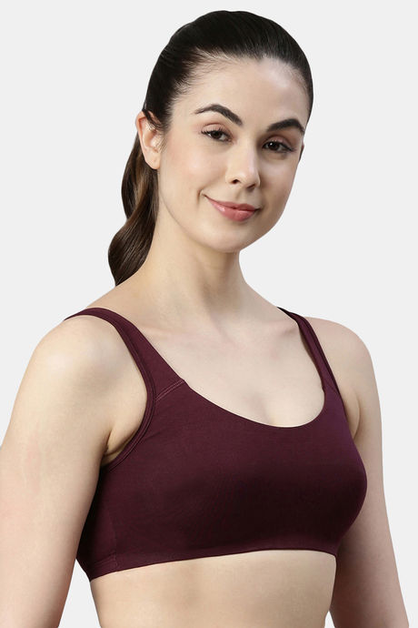 Enamor Low Impact Sports Bra - Grapewine — image 2
