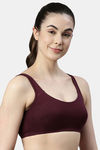 Enamor Low Impact Sports Bra - Grapewine — thumbnail 2