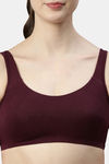 Enamor Low Impact Sports Bra - Grapewine — thumbnail 5