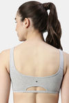 Enamor Low Impact Sports Bra - Greymelange — thumbnail 3