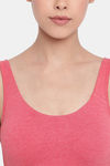 Enamor Low Impact Sports Bra - Tomato Melange — thumbnail 5