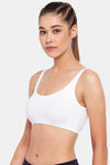 Enamor Low Impact Sports Bra - White — thumbnail 2
