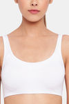 Enamor Low Impact Sports Bra - White — thumbnail 5