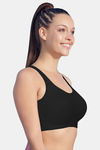 Enamor Low Impact Sports Bra (Pack of 2) - Black Grey — thumbnail 3