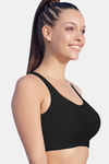 Enamor Low Impact Sports Bra (Pack of 2) - Pearl  Black — thumbnail 5