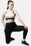 Enamor Medium Impact Sports Bra - Greymelange — thumbnail 4