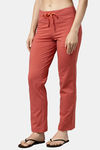 Enamor Cotton Blend Loungewear Bottom - Brick Melange — thumbnail 2