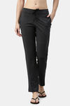 Enamor Cotton Blend Loungewear Bottom - Charcoalmelange — thumbnail 1
