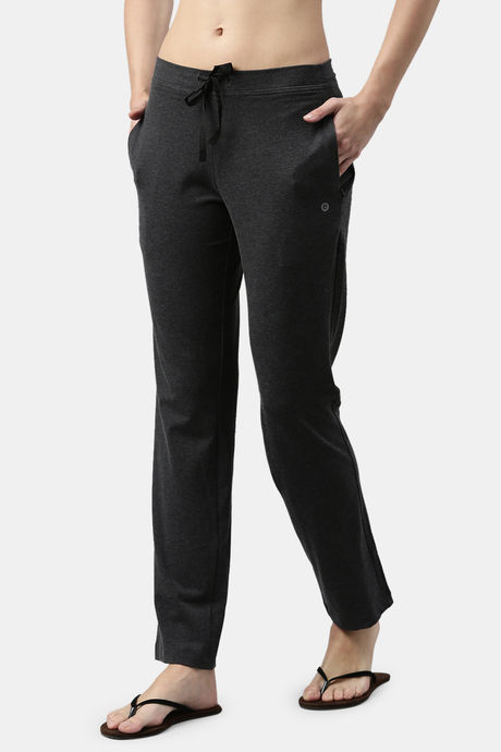 Enamor Cotton Blend Loungewear Bottom - Charcoalmelange — image 2