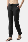 Enamor Cotton Blend Loungewear Bottom - Charcoalmelange — thumbnail 2