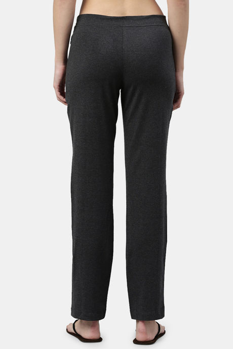 Enamor Cotton Blend Loungewear Bottom - Charcoalmelange — image 3