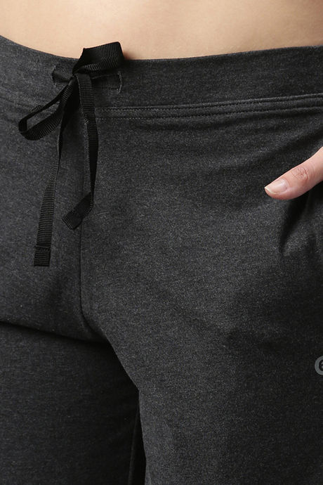 Enamor Cotton Blend Loungewear Bottom - Charcoalmelange — image 5