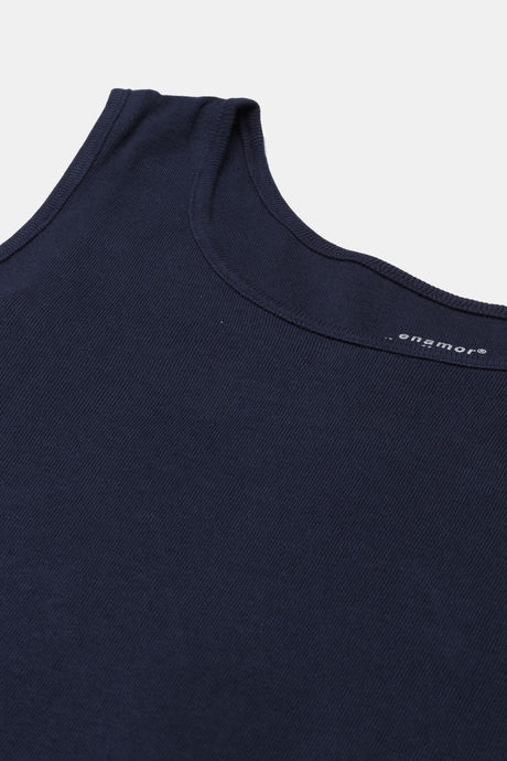 Enamor Cotton Loungewear Top - Navy — image 7