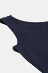 Enamor Cotton Loungewear Top - Navy — thumbnail 8