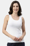 Enamor Cotton Loungewear Top - White — thumbnail 1
