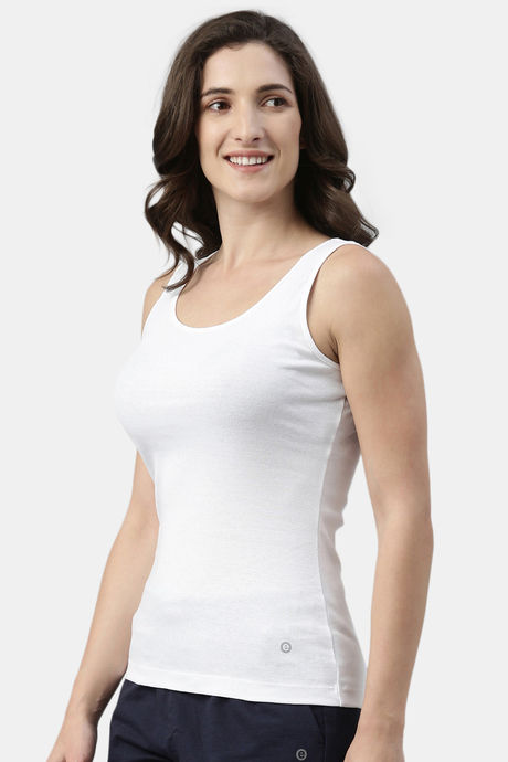 Enamor Cotton Loungewear Top - White — image 2