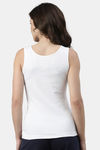 Enamor Cotton Loungewear Top - White — thumbnail 3