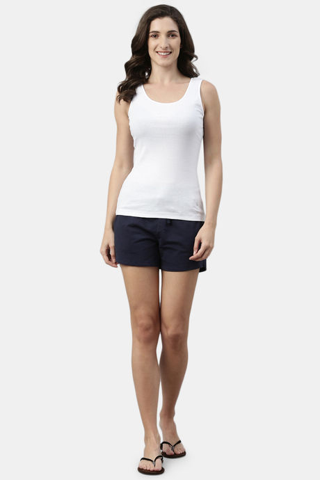 Enamor Cotton Loungewear Top - White — image 4
