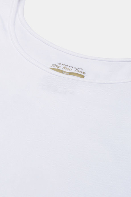 Enamor Cotton Loungewear Top - White — image 7