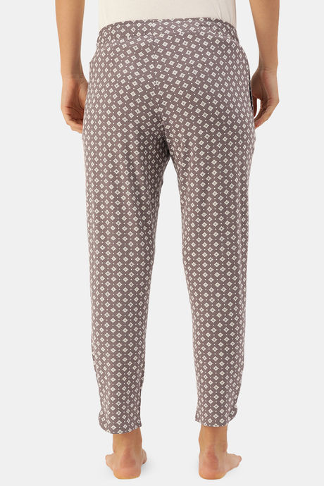 Enamor Viscose Loungewear Bottom - Ajrak Aop Umber Combo — image 3