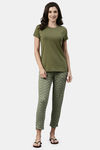 Enamor Viscose Loungewear Bottom - Block Aop Pickle Combo — thumbnail 4