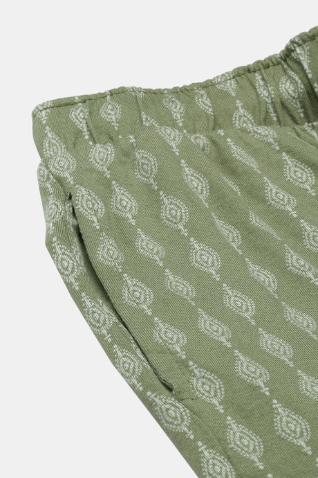 Enamor Viscose Loungewear Bottom - Block Aop Pickle Combo — image 8