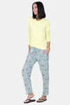 Enamor Viscose Loungewear Bottom - East Euro Aop — thumbnail 4