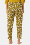 Enamor Viscose Loungewear Bottom - Jungle Aop Mustard Combo — thumbnail 3