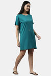 Enamor Cotton Loungewear Dress - Green Stone Rise Graphic — thumbnail 2