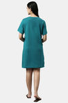 Enamor Cotton Loungewear Dress - Green Stone Rise Graphic — thumbnail 3