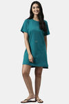 Enamor Cotton Loungewear Dress - Green Stone Rise Graphic — thumbnail 4
