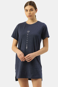 Navy Melange W Believe