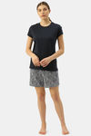 Enamor Cotton Shorts - Stroke Aop Blue Combo — thumbnail 4