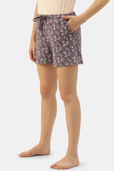 Enamor Cotton Shorts - Whispy Aop Umber Combo — image 2