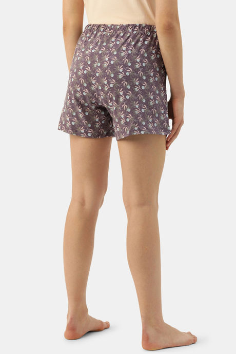 Enamor Cotton Shorts - Whispy Aop Umber Combo — image 3