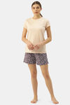 Enamor Cotton Shorts - Whispy Aop Umber Combo — thumbnail 4
